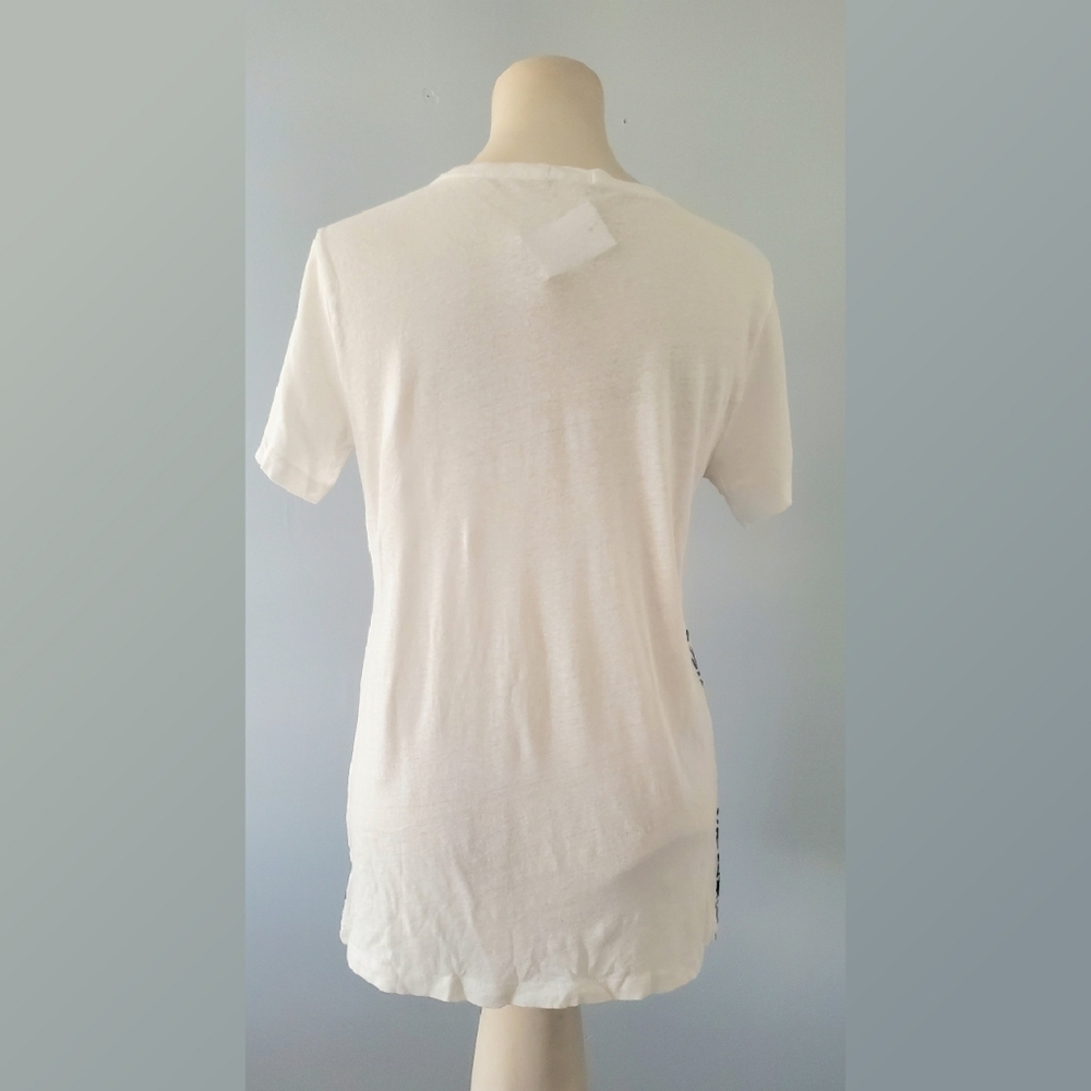 J. Crew Butterfly and Floral Print Tee Shirt - Picture 4 of 8